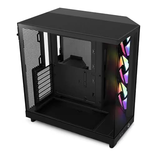 NZXT H6 Flow RGB ATX Mid Tower Black Tempered Glass
